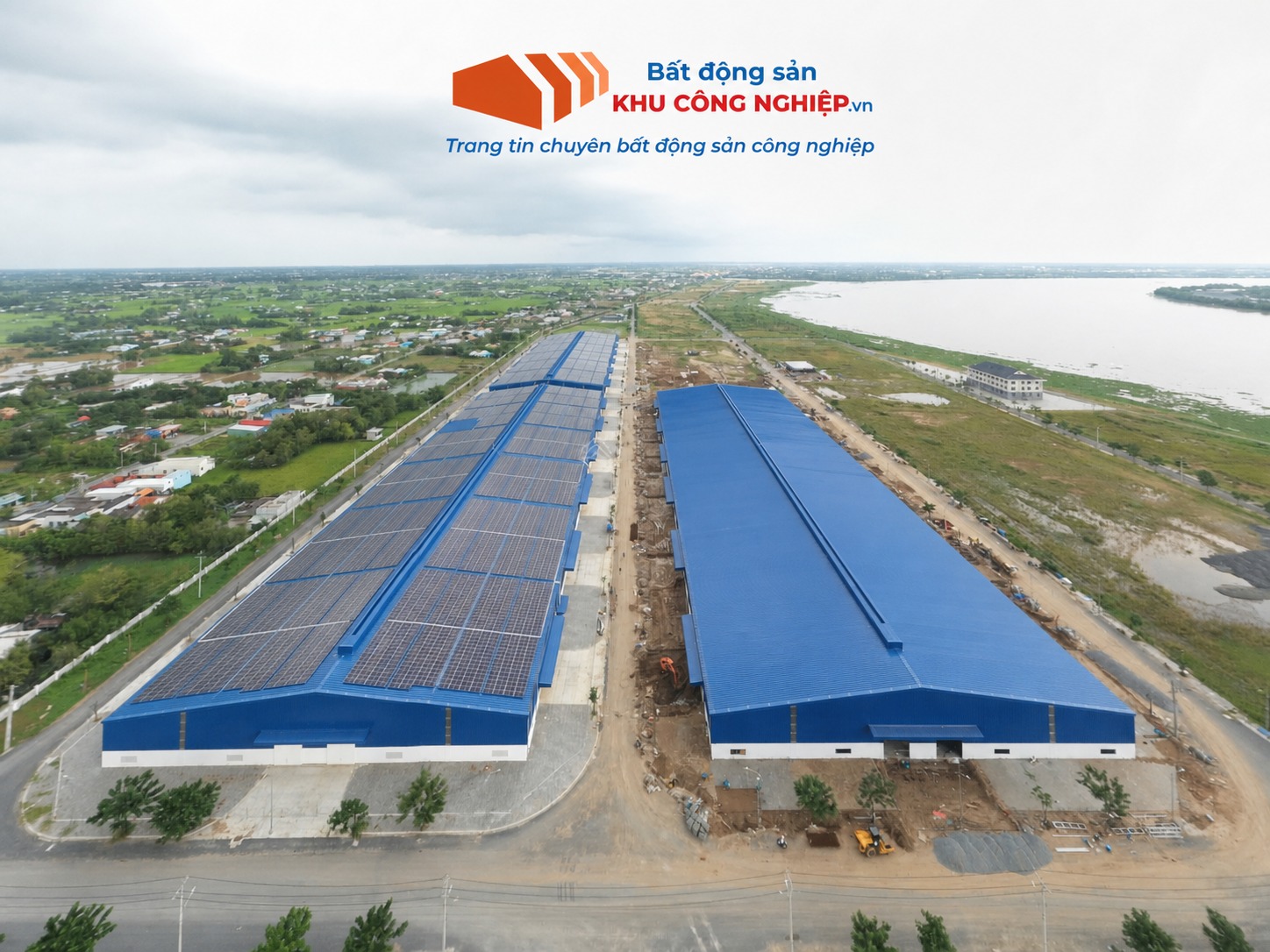 Bán 10000m2- 30 Hecta đất nhà xưởng mt sông Vàm Cỏ trong KCN tại Long An