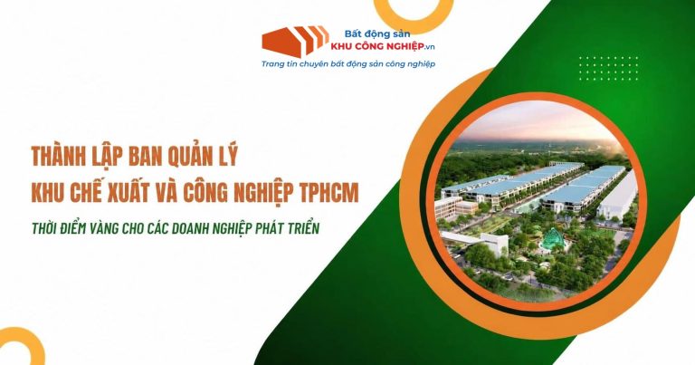 Thành lập Ban quản lý Khu chế xuất và công nghiệp TPHCM