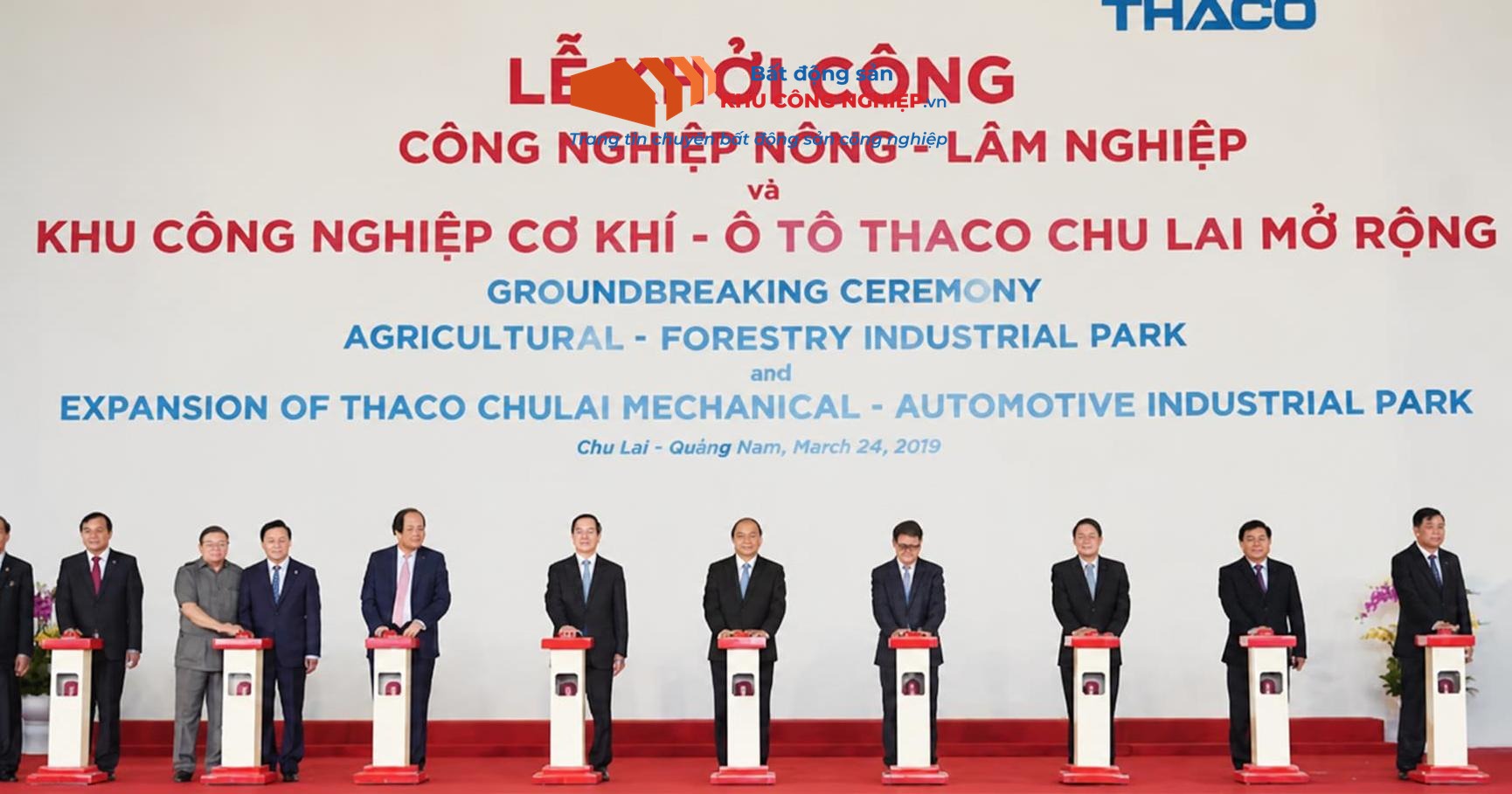 THACO Khởi Công Dự Án Mở Rộng KCN Cơ Khí Ô Tô Chu Lai Trường Hải Gần 8.000 Tỷ Đồng