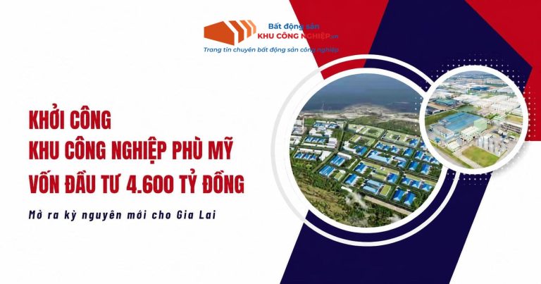 Khởi công dự án khu công nghiệp Phù Mỹ vốn đầu tư 4.600 tỷ đồng