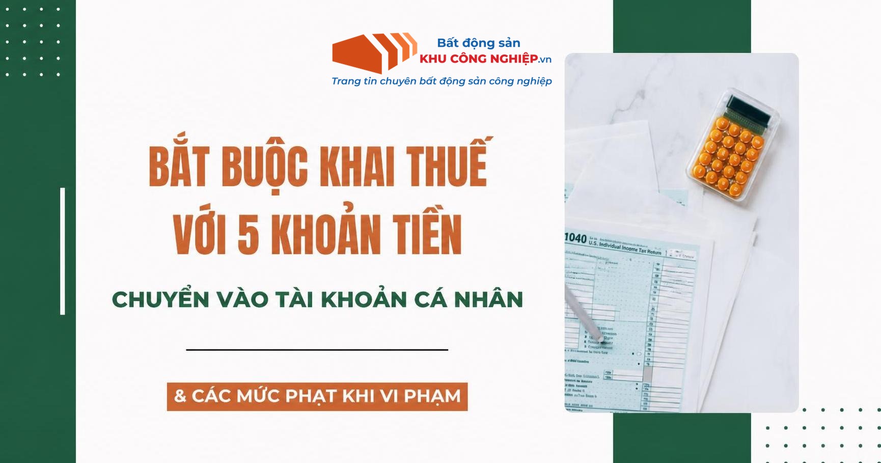 PHẢI KHAI THUẾ VỚI 5 KHOẢN TIỀN CHUYỂN VÀO TÀI KHOẢN CÁ NHÂN